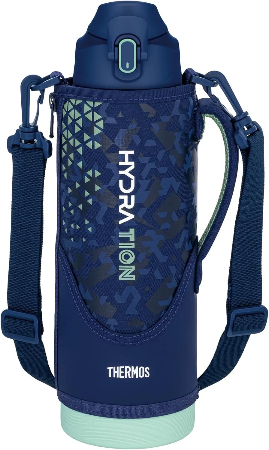 Thermos FJS-1500F Navy Mint Insulated Sports Bottle 50.7 oz Cold Retention Thermos