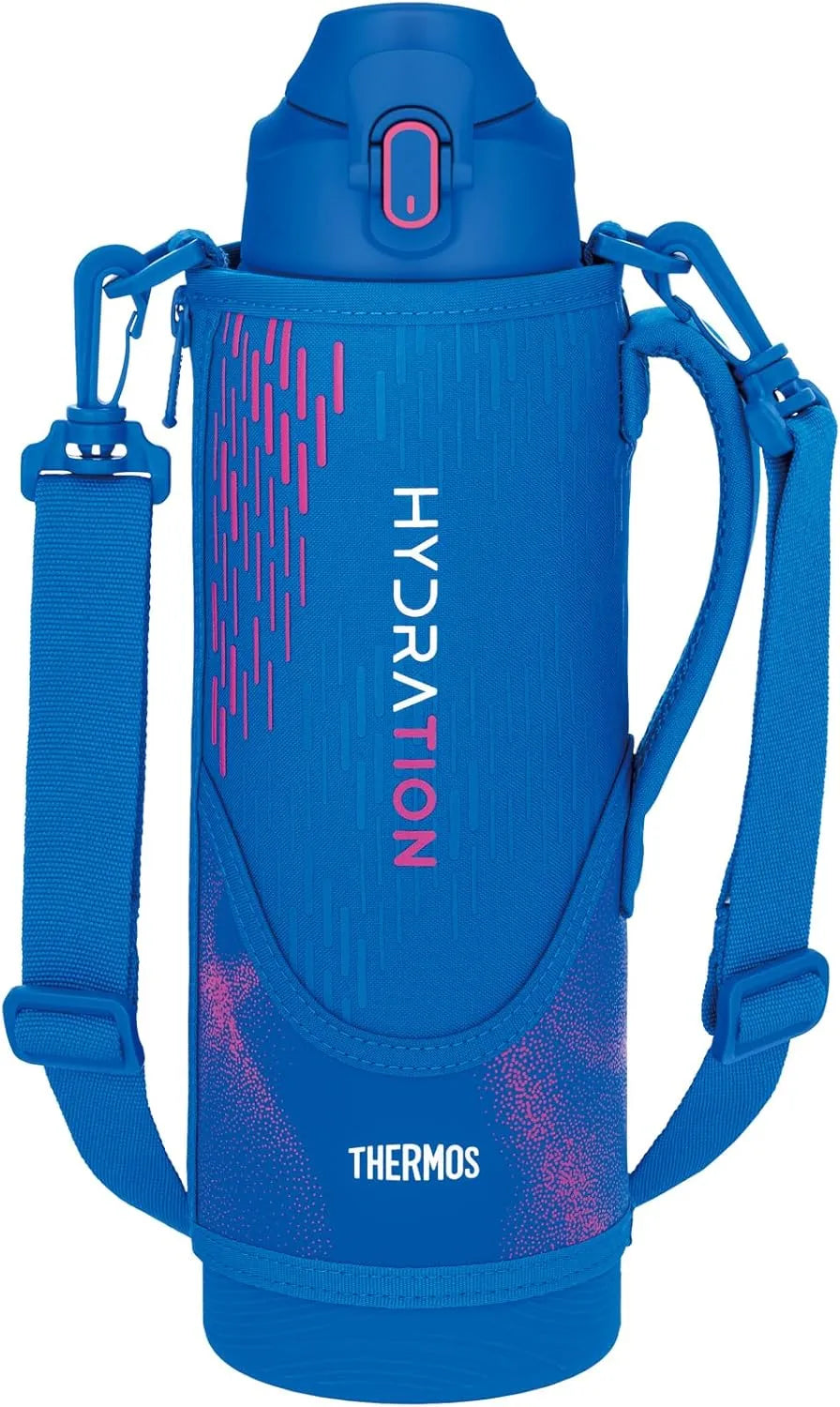 Thermos FJS-1500F Navy Mint Insulated Sports Bottle 50.7 oz Cold Retention Thermos - Blue Pink 1500ml
 - 4562344394055