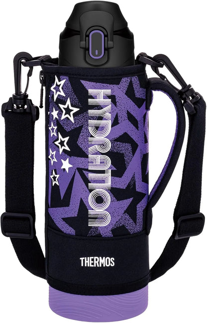 Thermos FJS-1500F Navy Mint Insulated Sports Bottle 50.7 oz Cold Retention Thermos - Black Purple 1L
 - 4562344394031