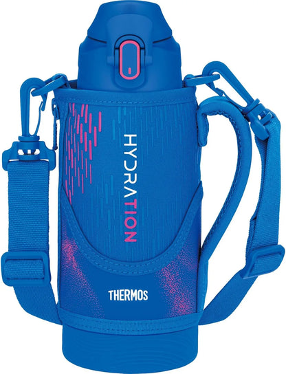 Thermos FJS-1500F Navy Mint Insulated Sports Bottle 50.7 oz Cold Retention Thermos - Blue/Pink 800ml
 - 4562344393980