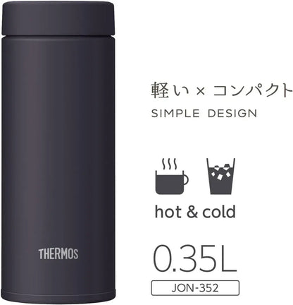 Thermos JON-352 Vacuum Insulated Travel Mug Easy to Clean Screw Lid