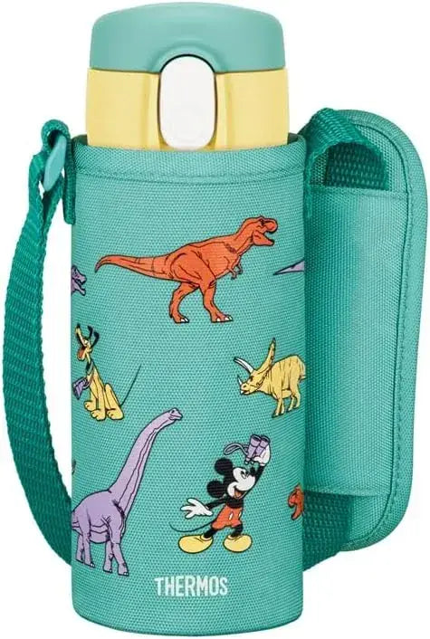Thermos Vacuum Insulated Straw Bottle for Children Commuting - Yellowgreen 410ml - 4562344402088