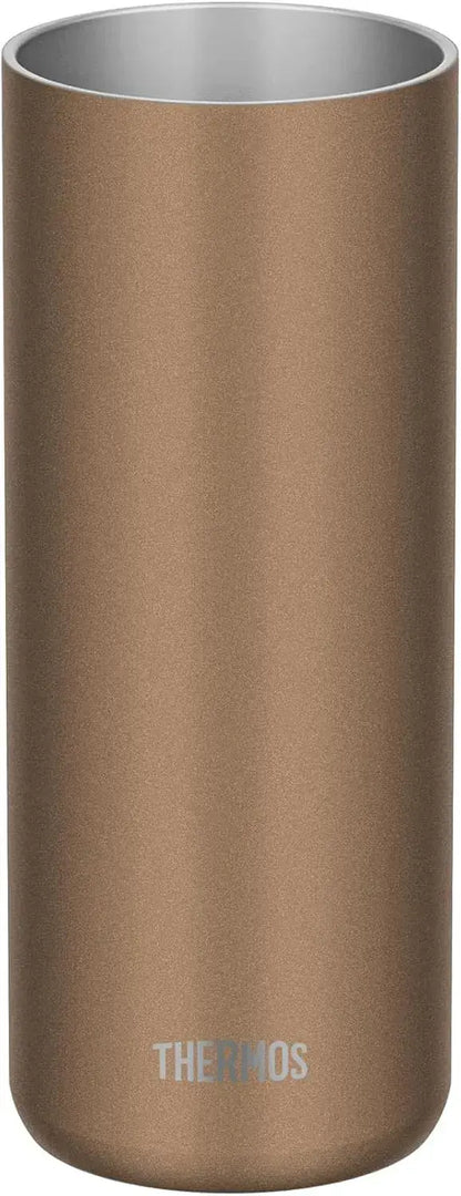 Thermos Vacuum Insulated Tumbler 20oz Brown Gold Lightweight