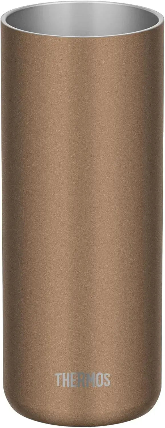 Thermos Vacuum Insulated Tumbler 20oz Brown Gold Lightweight