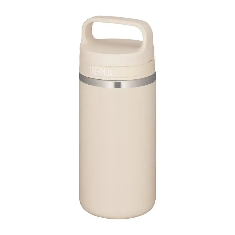 Thermos Vacuum Insulated Water Bottle with Carry Handle - Cream Beige 360ml - 4573603023364