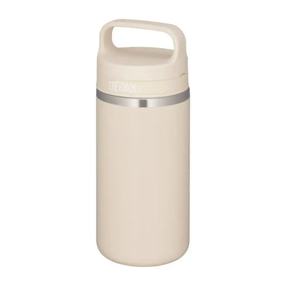 Thermos Vacuum Insulated Water Bottle with Carry Handle - Cream Beige 360ml - 4573603023364