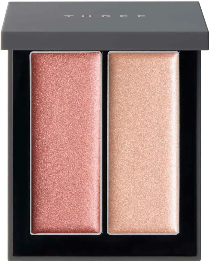 Three Highlight Cheek Base Shimmering Glow Duo
