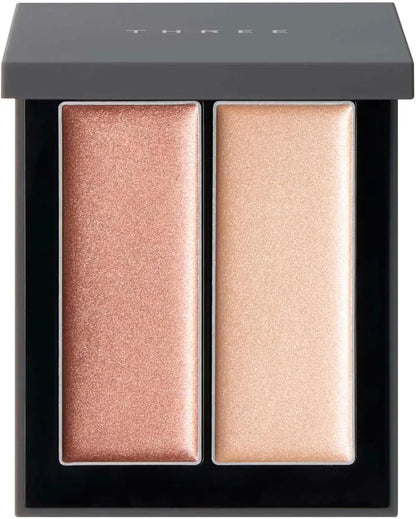 Three Highlight Cheek Base Shimmering Glow Duo - 01 - 4562248572023
