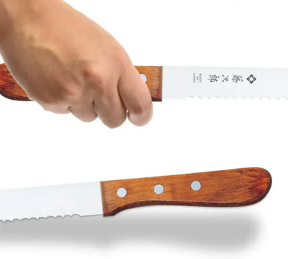 Tojiro F-737 Pan Slicer 9.3 Inch Stainless Steel Corrugated Blade