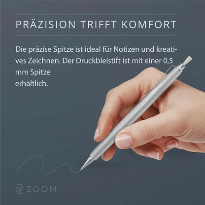 Tombow Zoom L2 Mechanical Pencil 0.5mm Matte Silver