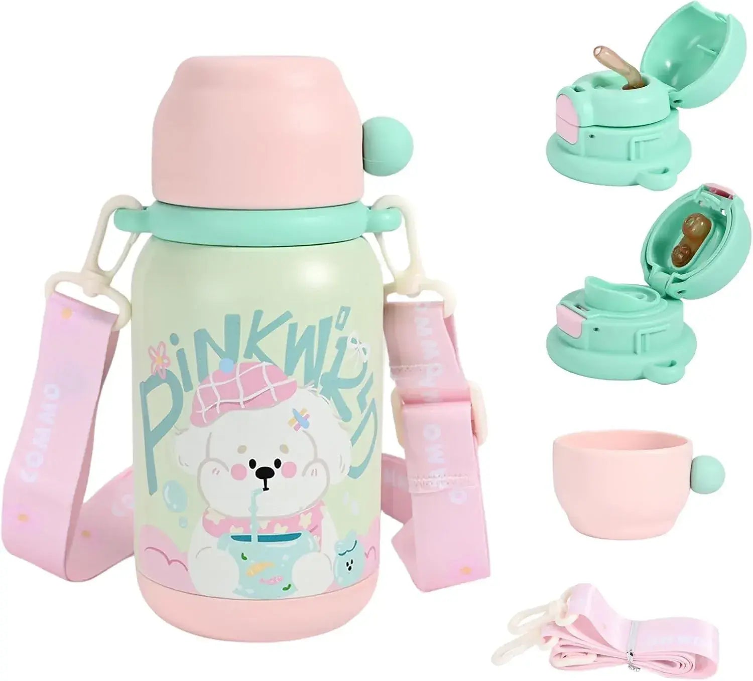 Umimile 3way Kids Bottle Vacuum Insulated Sports Water Bottle
