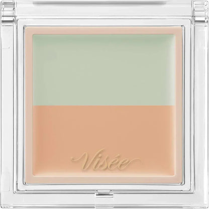 Visee Color Duo Trick Concealer Bear Cover Compact - Renewal-02 Green Trick (Natural Beige) - 4971710592962