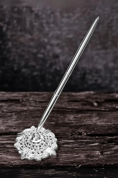 Wan 1 Dream Design Pen and Stand Refill Included Desk Pen - Silver
 - 4580779994251