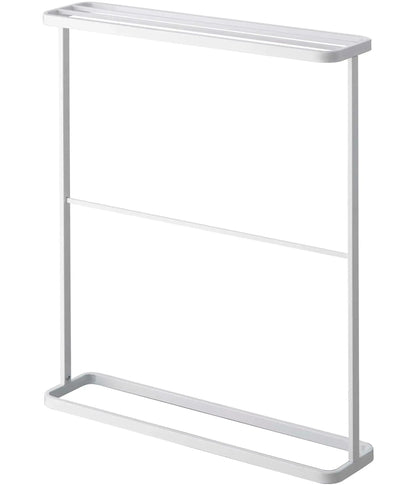 Yamazaki Jitsugyo Bath Towel Hanger Rack - White - 699234045156