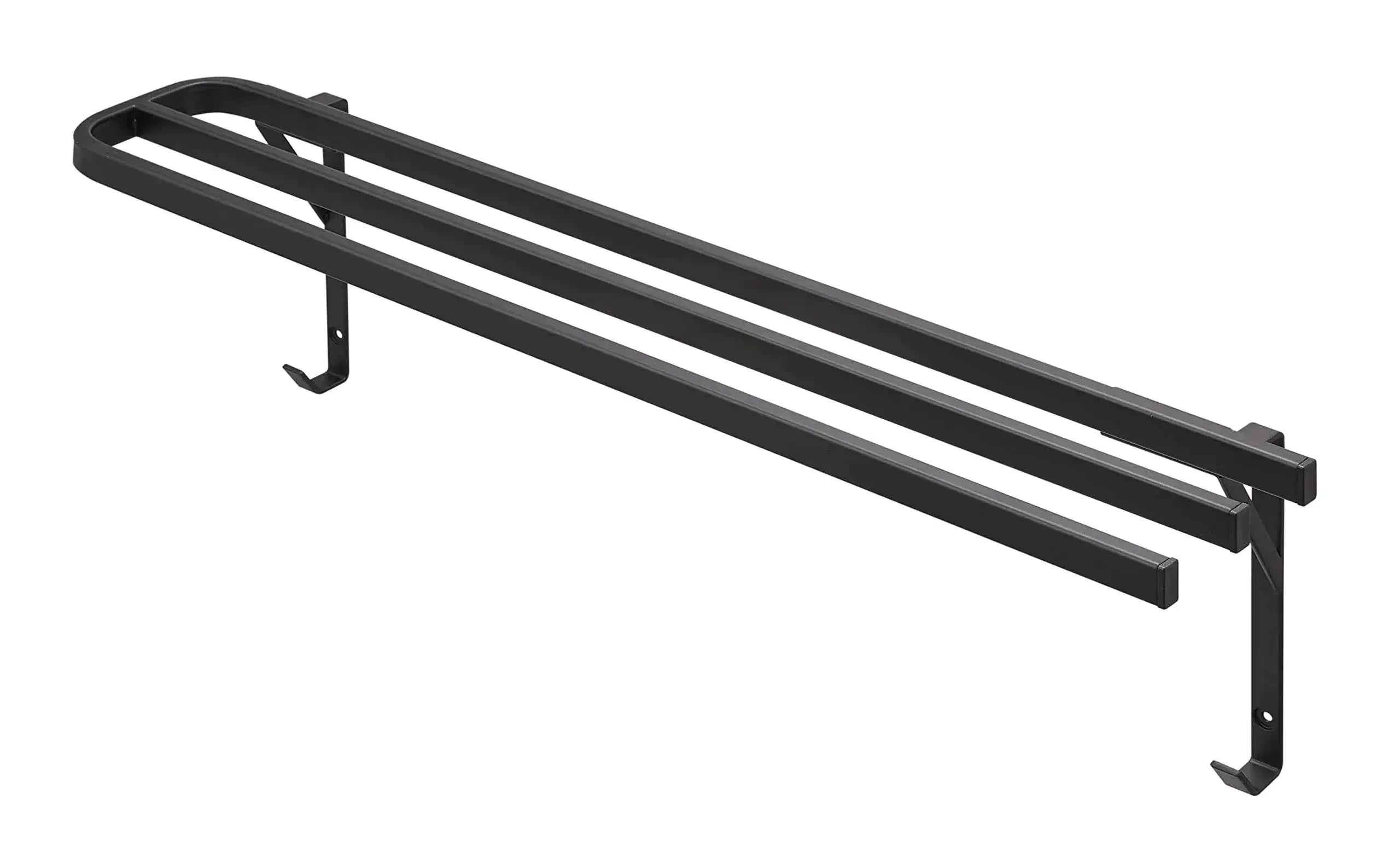 Yamazaki Jitsugyo Bath Towel Hanger Rack - Black Wall-Mount - 4903208058520