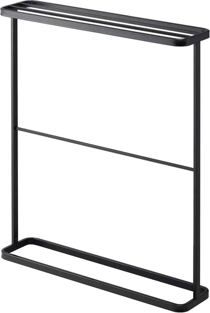 Yamazaki Jitsugyo Bath Towel Hanger Rack - Black - 4903208074667
