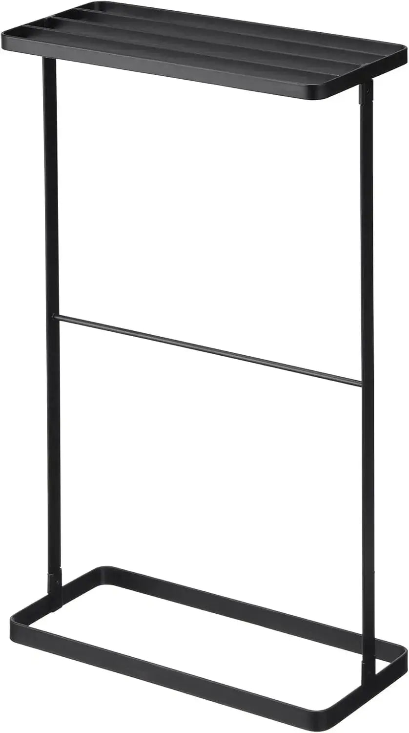 Yamazaki Jitsugyo Bath Towel Hanger Rack - Black - 4903208032902