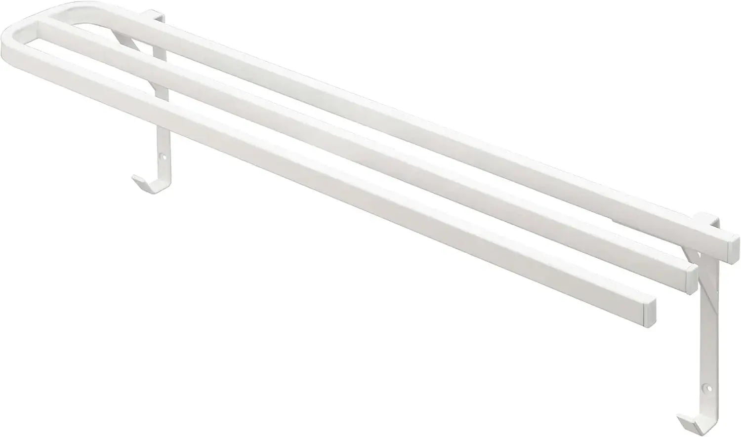 Yamazaki Jitsugyo Bath Towel Hanger Rack - White-Wall - 4903208058513