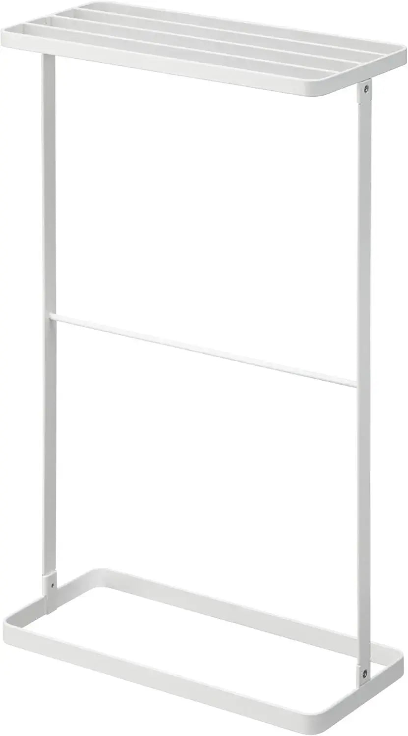 Yamazaki Jitsugyo Bath Towel Hanger Rack - White - 4903208032896
