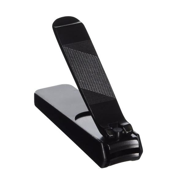 Medium-Sized Kiya Black Steel Nail Clipper for Precision Grooming