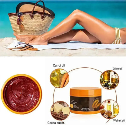 ZGFHNY Intensive Tanning Gel Natural Accelerator Cream Brown