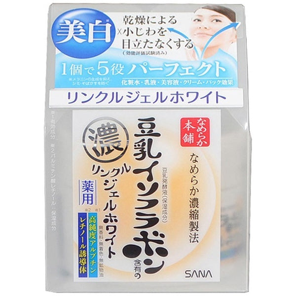 Sana Nameraka Honpo Soy Isoflavone Wrinkle Care Gel Cream 100g - Japan
