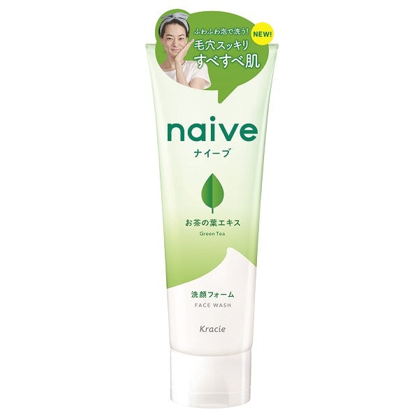 Kracie Naive Tea Leaf Extract Face Wash 130g