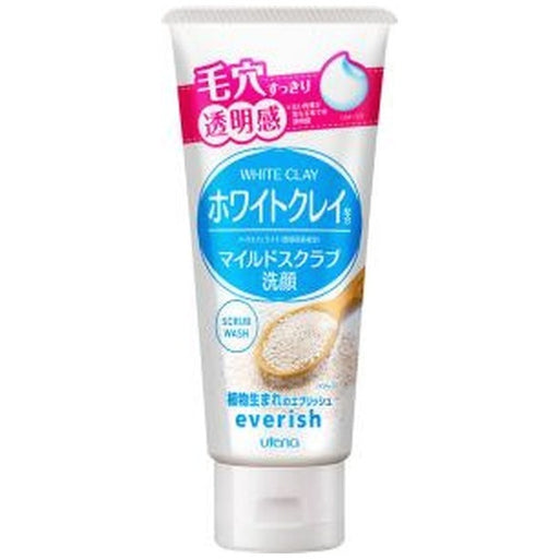 Everish White Clay Scrub Face Wash 120g Pigment Wash Japan With Love