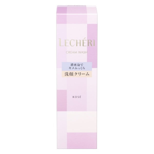 Lecheri Cream Wash 140g Facial Cleansing Foam Japan With Love