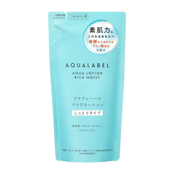 Shiseido Aqua Label Aqua Lotion Rich Moist 180ml [refill] - Refreshing Lotion - Moisturizing Lotion
