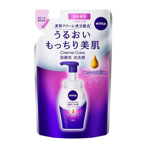 Nivea Cream Care Weakly Acidic Foam Face Wash Refill 130ml Japan With Love