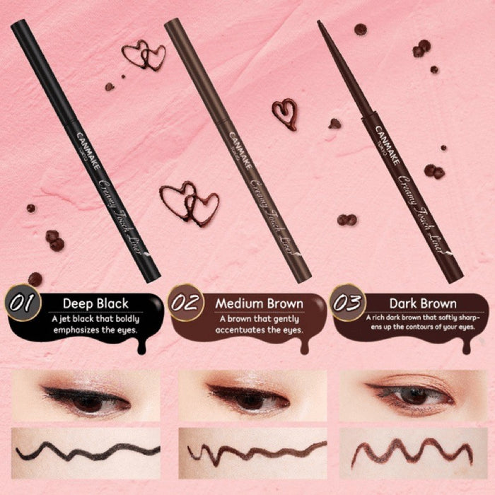 Canmake Creamy Touch Liner 02 Medium Brown - Japanese Lip Liner Products - Lips Makeup