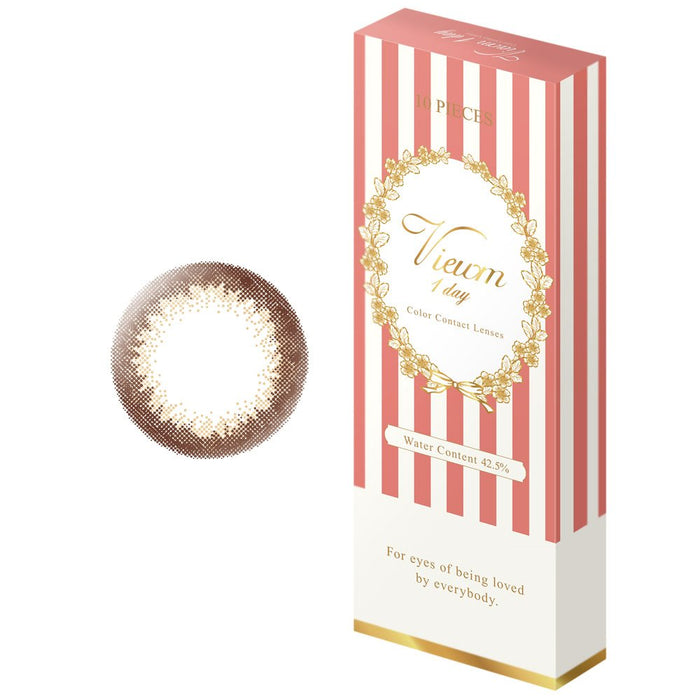 10 Piece Bume Japan Viewm 1 Day Charm Brown -5.50