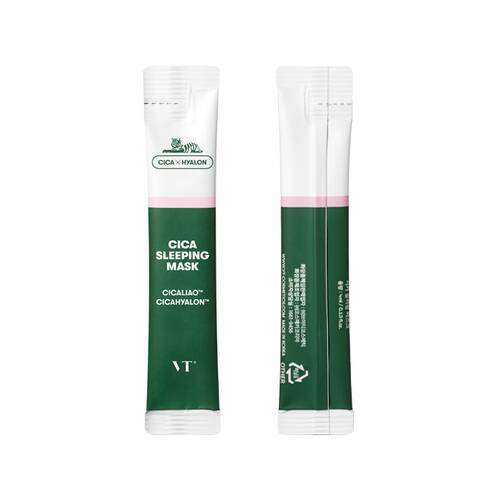 Vt Cica Sleeping Mask Refreshing Herbal Scent 10 Packs - Sleeping Masks From Japan