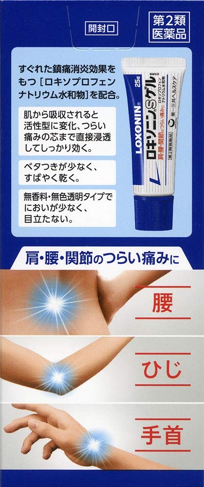 Loxonin S Gel 25G | 2 Drugs | Japan Self-Medication Tax System