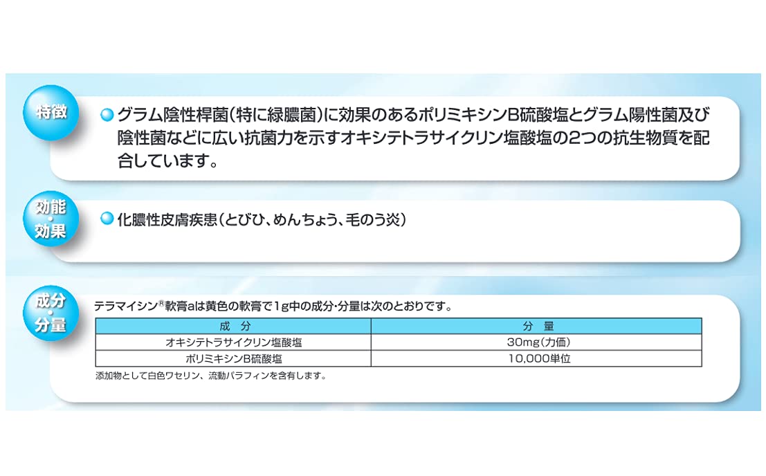 Terramycin Ointment A 6G - 2 Drugs - Japan Vendor