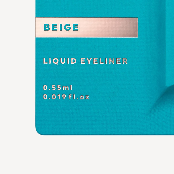 Uzu By Flowfushi Eye Opening Liner [Beige] Liquid Eyeliner Hot Water Off Alcohol Free Dye Free Hypoallergenic