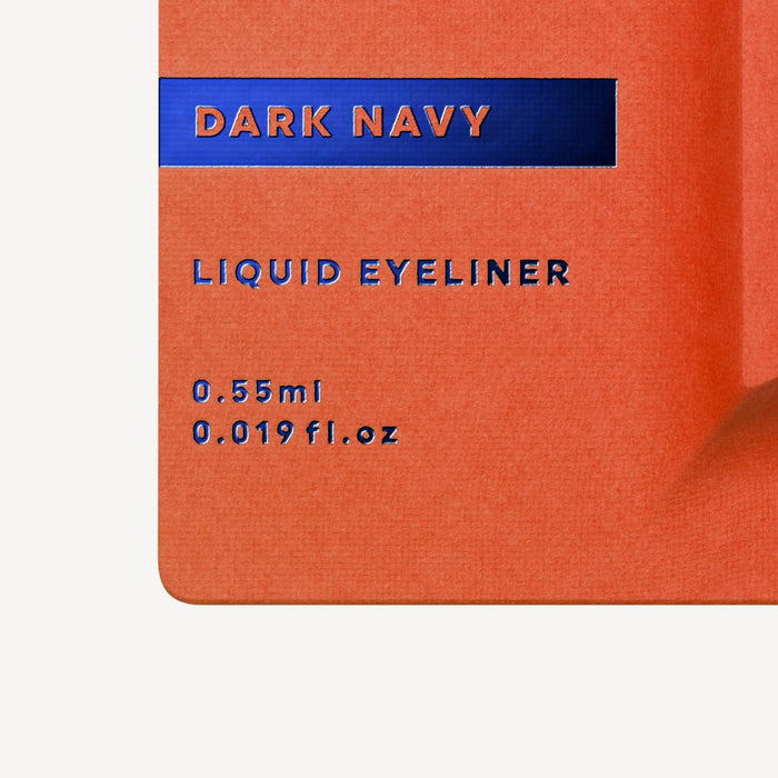Uzu By Flowfushi Eye Opening Liner [Dark Navy] Liquid Eyeliner Hot Water Off Alcohol Free Dye Free Hypoallergenic