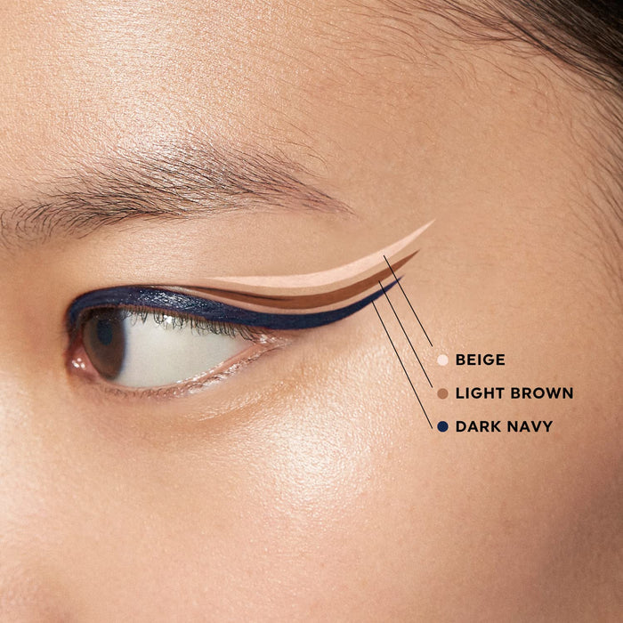 Uzu By Flowfushi Eye Opening Liner [Light Brown] Liquid Eyeliner Hot Water Off Alcohol Free Dye Free Hypoallergenic