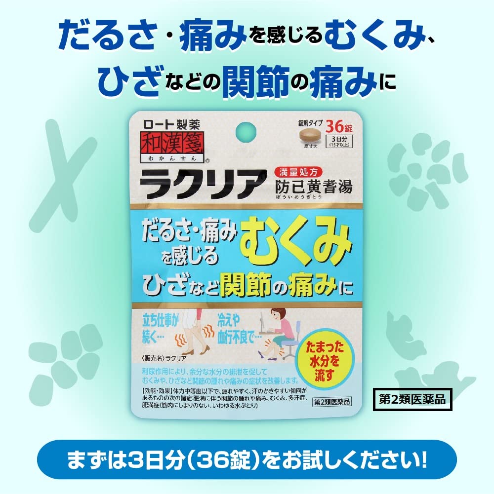 Rohto Pharmaceutical Japanese & Chinese Medicine Laclear 36 Tablets - 2Nd Class Otc Drug From Japan