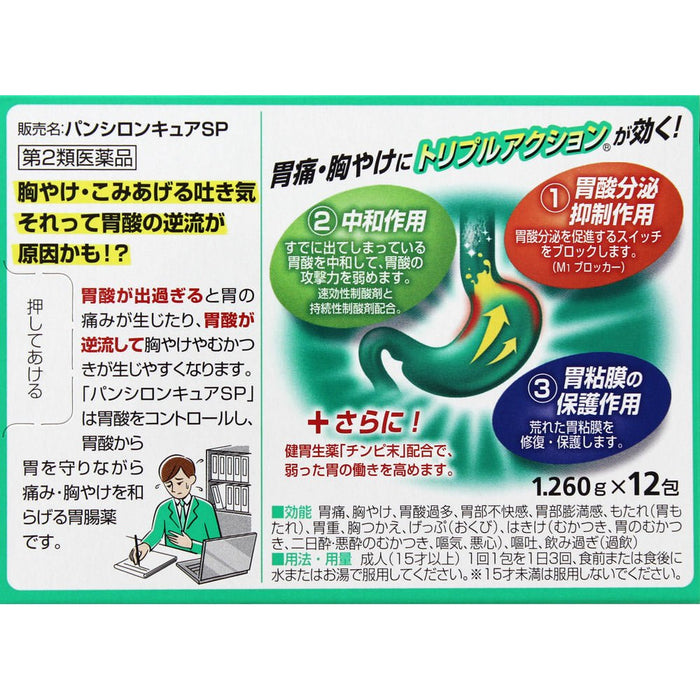Pansilon Cure Sp 12 Packs - 2Nd-Class Otc Drug Japan Self-Medication Tax System