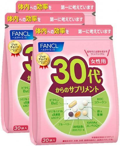 30 90 Days Fancl Health Supplement For Women Aged 30 And Above 3 Pack Japan With Love