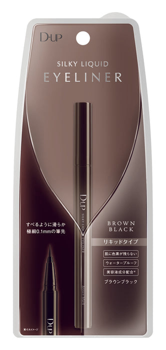 D-Up Silky Liquid Eyeliner Brown Black Color