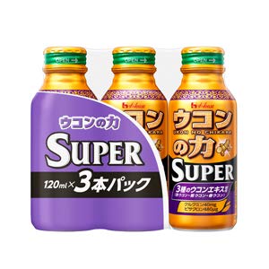 The Power Of Turmeric 3-Pack House Wellness Foods Ukon No Chikara Super Can 120Ml X 10 Packs - 30 In Total - Japan