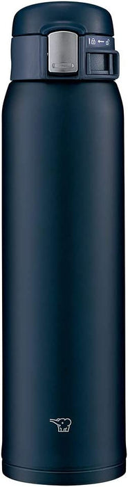 Zojirushi Mahobin (象印) 水瓶不锈钢马克杯瓶直饮轻量保冷一键开启式轻量紧凑600ml丝滑黑色Sm-Sd60-Bc