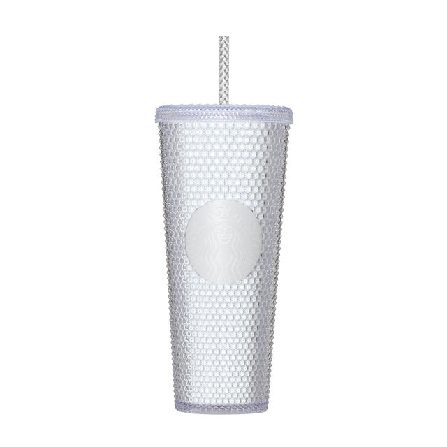 Vaso de taza fría con logotipo de Starbuck con tachuelas Japan 2021, lleno de baches, 473 ml con etiqueta