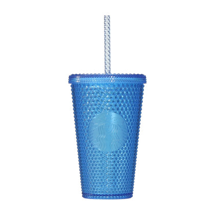 Starbucks Logo Cold Cup Tumbler Bumpy Blue 473ml