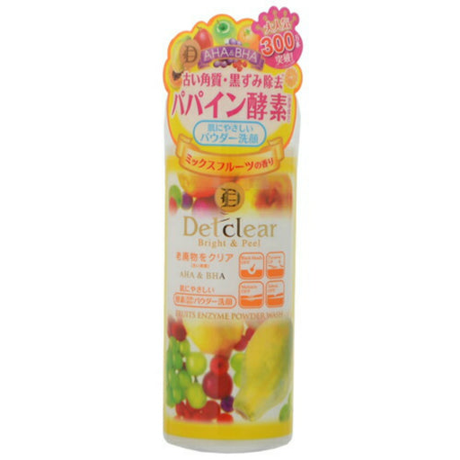 Meishoku Fruit Enzyme Powder Wash 75g Det Clear Aha+Bha Bright& Peel Japan With Love