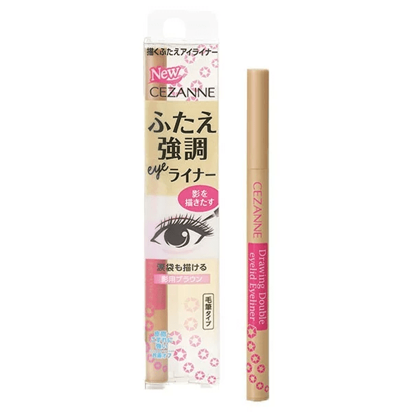 Cezanne - Drawing Double Eyelid Liquid Eyeliner (10 Shadown Brown Eye) - 0.5ml