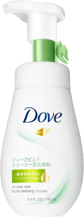 Dove Cleansing Mousse For Less Visible Pores & Oil Control 160ml - Japanese Facial Cleanser